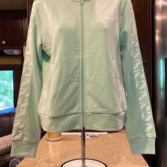 NWT Women’s Puma Zip Up Jacket In Mint Size Small - Picture 5 of 12